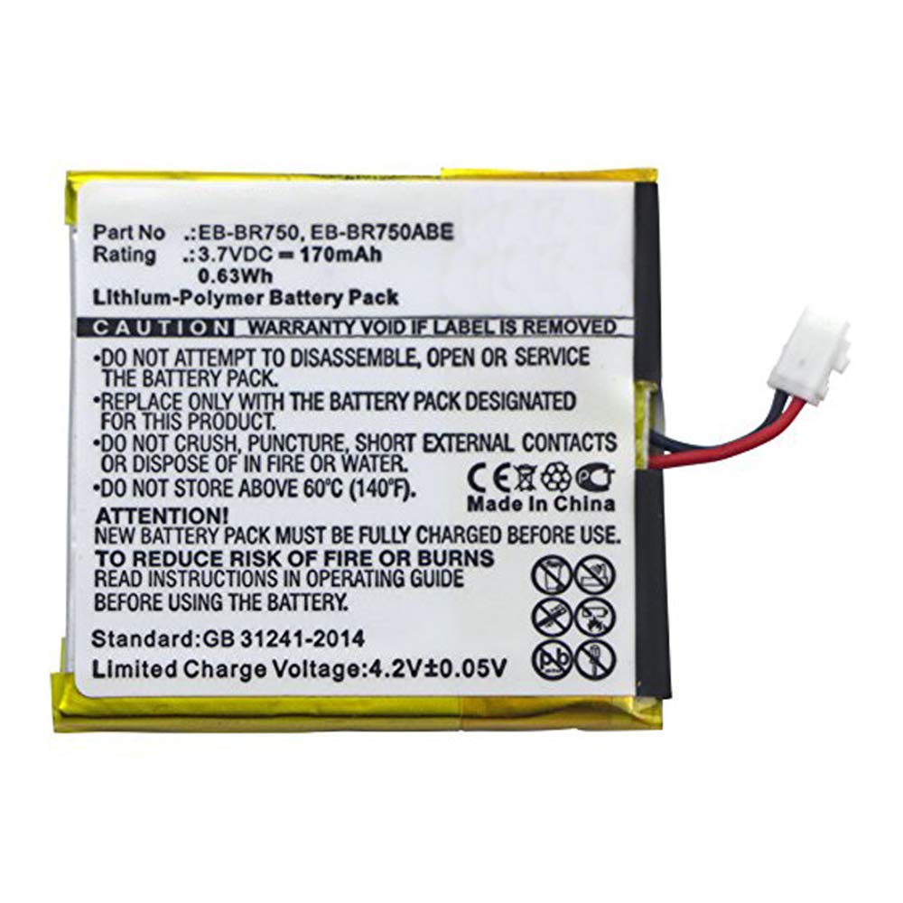 MPF Products 170mAh EB-BR750, EB-BR750ABE Battery Replacement Compatible with Samsung Galaxy Gear S R750, SM-R750 Smartwatch with Installation Tools