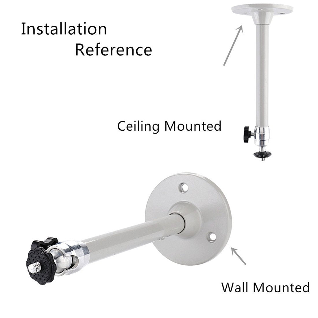Ivosmart Mini Projector Wall Ceiling Mount Hanger 5KG Load Mounting Bracket for Mini Projector Camera with 9.3" Extension Pole