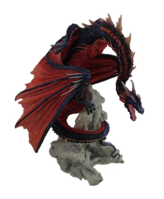 Veronese Design Andrew Bill Bloodfire Hand Painted Red Dragon Statue