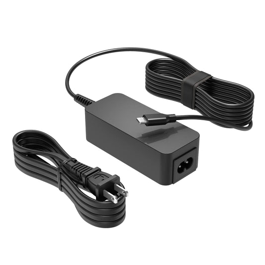 Chromebook Charger for Lenovo 100e 300e 500e C330 C340 C630 S330 S340 11e 14e Laptop Power Supply Adapter Cord, (UL Safety Certified), USB C, 45W