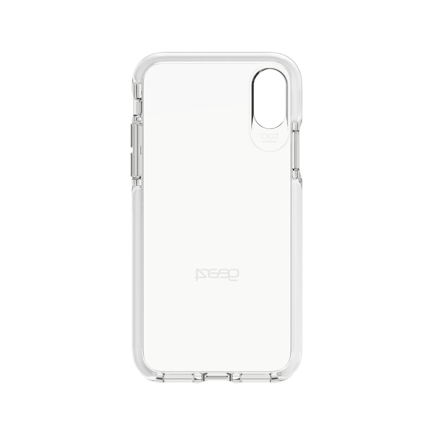 Gear4 Piccadilly Clear Case with Advanced Impact Protection [ Protected by D3O ], Slim, Tough Design for iPhone X/XS – White