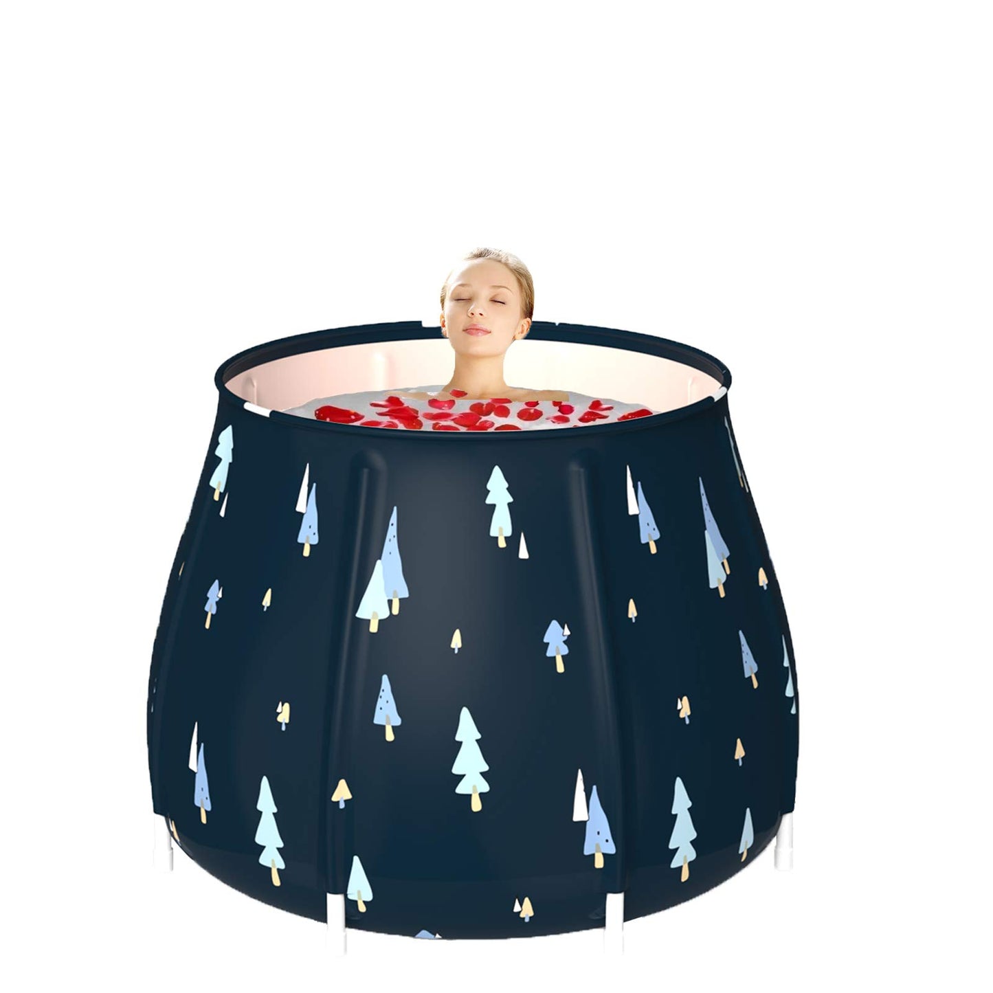 Mcgrady1xm Portable Foldable Bathtub for Adults, Ice Cold Bath Tub, Soaking Tub for Shower Stall, Separate Family Bathroom SPA Hot Bath Tub, Efficient Maintenance of Temperature
