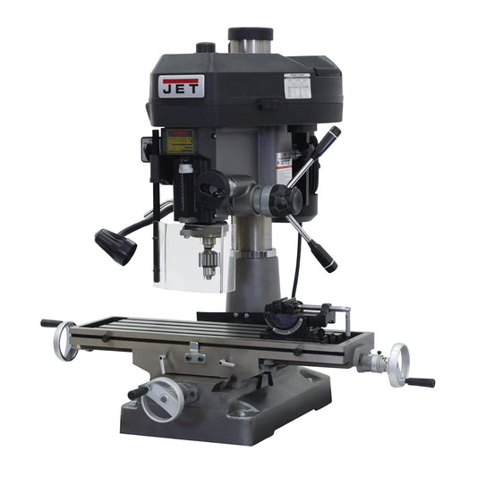 JET Mill Drill Machine with R-8 Taper, 2 HP, 115/230V 1Ph (Model JMD-18)