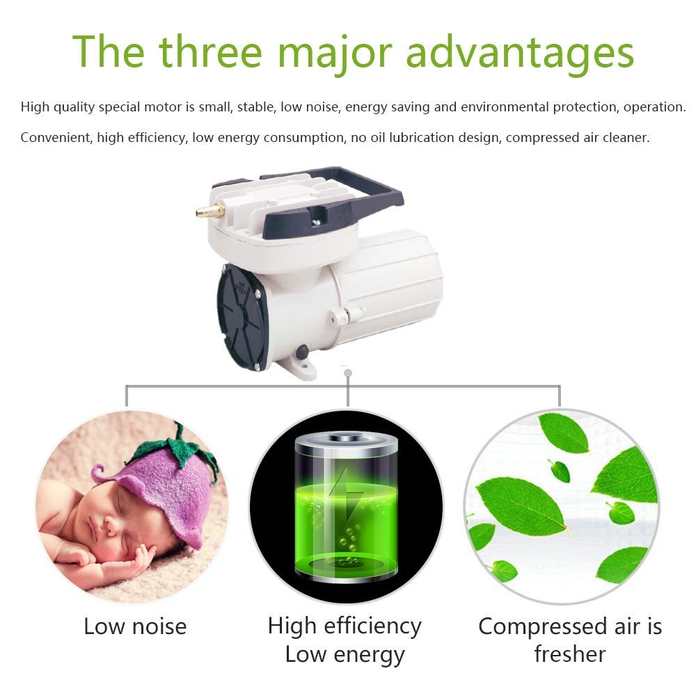 HEALiNK DC 12V 160LPM/Min 2536GPH 120W Aquarium Air Pumps Aquaculture Fish pood Pressure Compressor Aerator