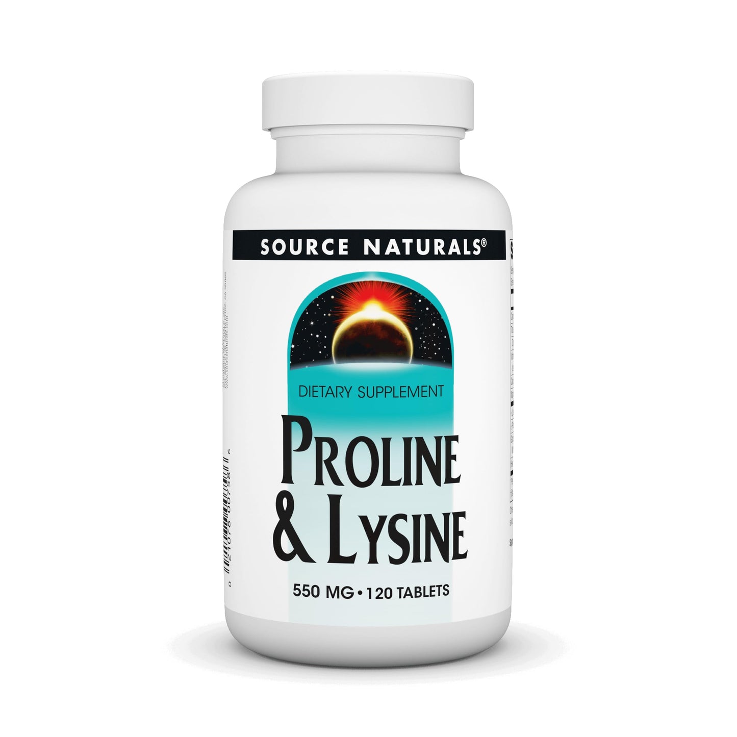 Source Naturals Proline & Lysine, 550 mg - 120 Tablets