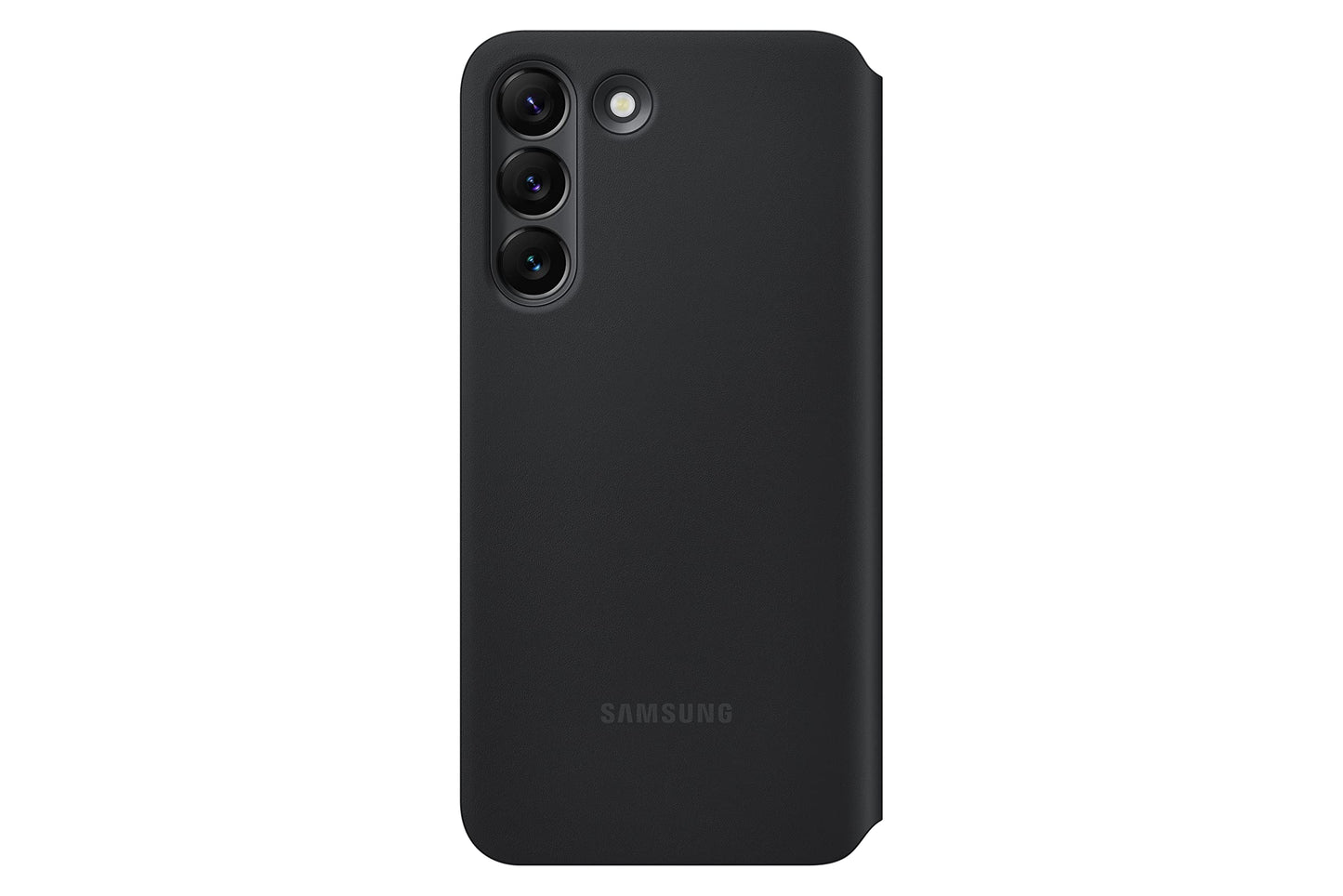 Samsung Galaxy S22 S-View Flip Cover, Protective Phone Case, Tap Control, Cutting Edge Design, US Version, Black, (EF-ZS901CBEGUS)
