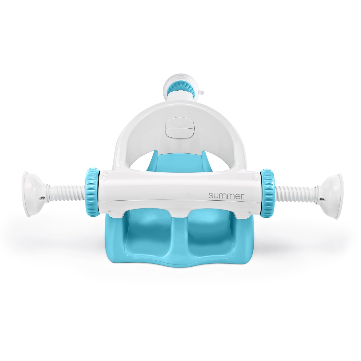 Summer My Bath Seat for Sit-Up Baby Bathing, Sure & Secure Suction Cups, ASTM Safety Tested & Approved, Backrest for Assisted Sitting, Easy Setup & Storage, Aqua
