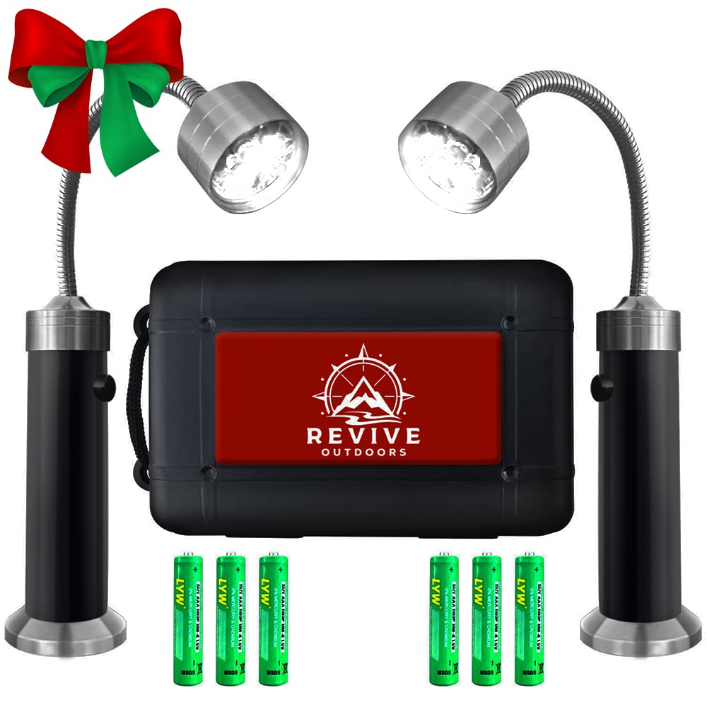 Revive Outdoors BBQ Grill Light with LED Lights & Magnetic Base - Accessory for Outdoor Cooking on Grill, Smoker, or Griddle & Grilling Gift for Men