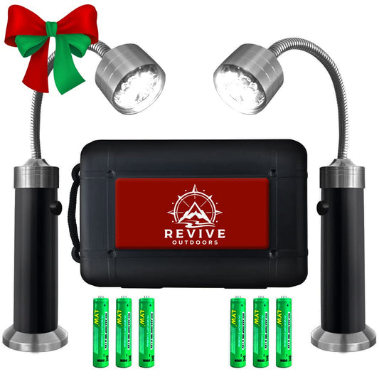 Revive Outdoors BBQ Grill Light with LED Lights & Magnetic Base - Accessory for Outdoor Cooking on Grill, Smoker, or Griddle & Grilling Gift for Men