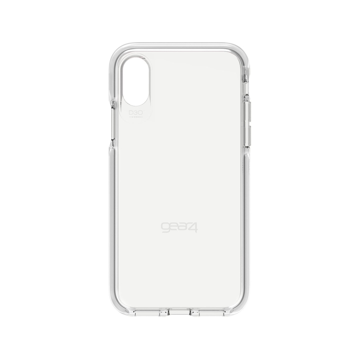 Gear4 Piccadilly Clear Case with Advanced Impact Protection [ Protected by D3O ], Slim, Tough Design for iPhone X/XS – White