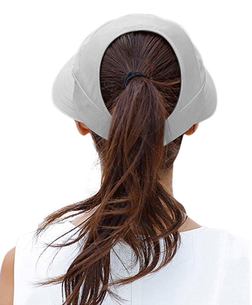 HINDAWI Sun Hats for Women Wide Brim Sun Hat UV Protection Visor Floppy Beach Packable Caps Grey
