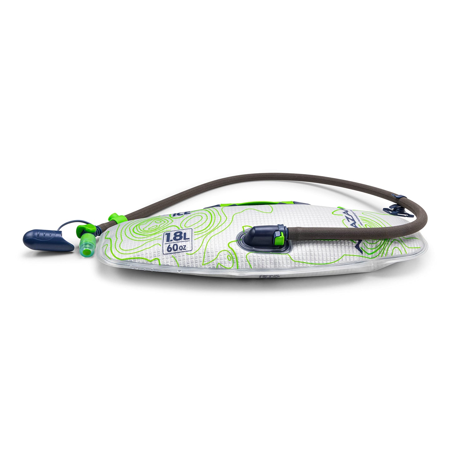 Mazama Intake ICE 1.8L Lumbar Insulated Water Hydration Reservoir - Keeps Liquids Cold for up to 4 Hours - with GYZR Bite Valve - Water Bladder for Hiking and Outdoor Adventures