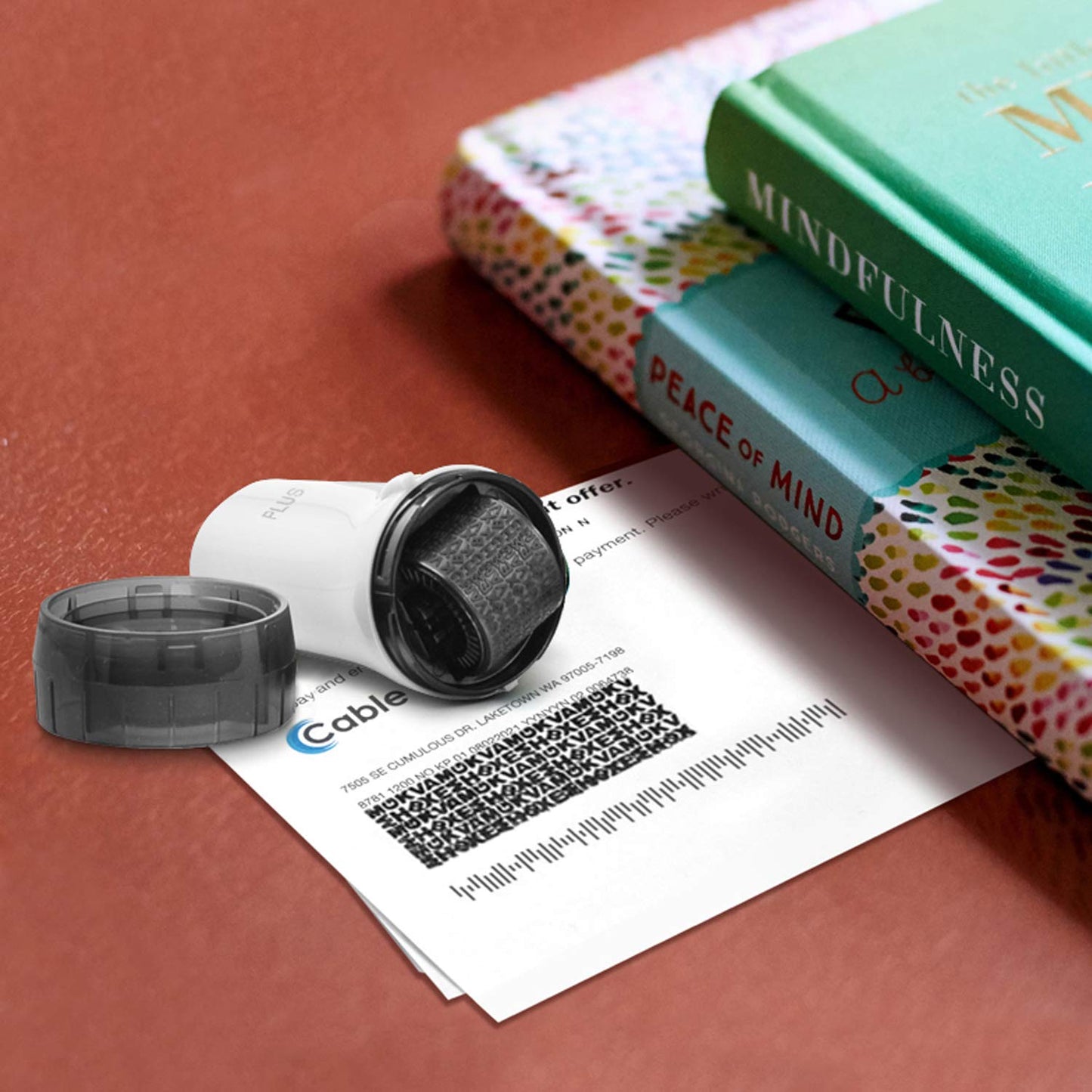Guard Your ID ADVANCED Roller Identity Theft Prevention Security Stamp WHITE (38345)