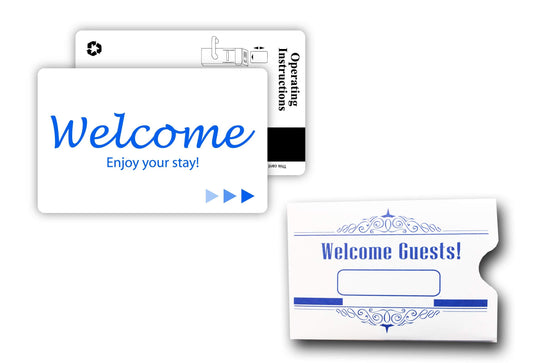 Hotel & Motel Magnetic Stripe Key Cards (500 w/envelopes)