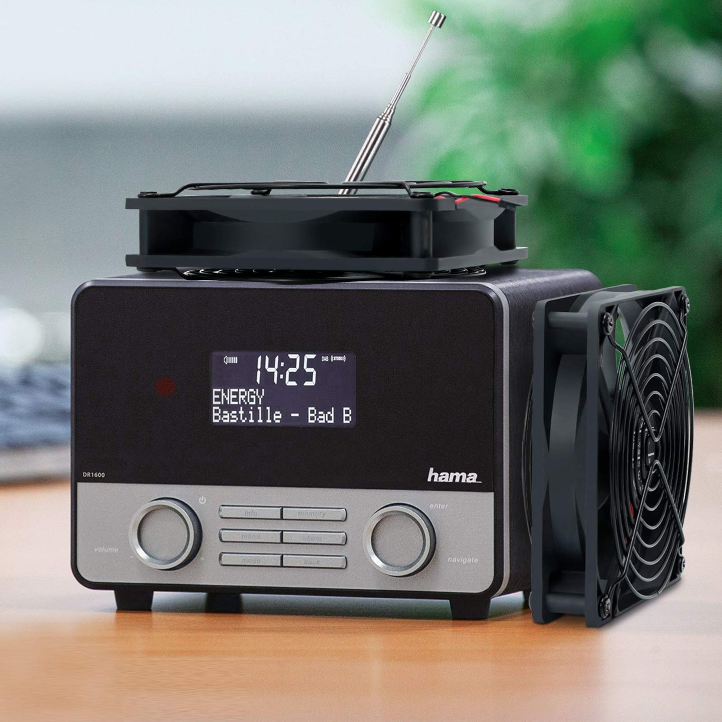 SXDOOL Dual 120mm DC 5V USB Computer Cooling Fan with Speed Controller, Ventilator Fan Compatible for Router Receiver DVR PlayStation Xbox Desk Computer Cabinet Silent Quiet Cooler