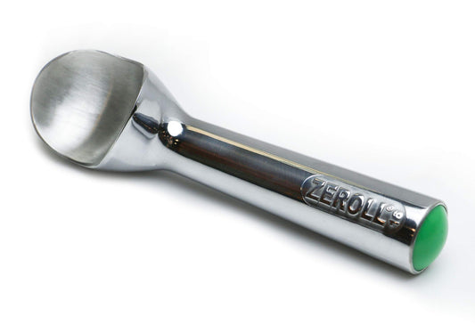 Zeroll Original Ice Cream Scoop with Unique Liquid Filled Heat Conductive Handle Simple One Piece Aluminum Design Easy Release Made in USA, 2.5-Ounce, Silver