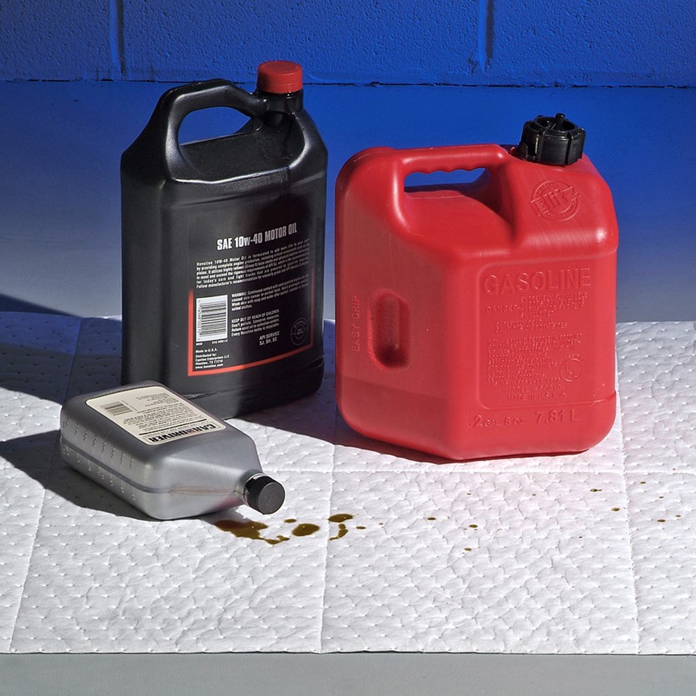 New Pig Oil-Only Absorbent Mat Roll | Heavyweight | Absorbs 32.4 gal per roll | 150' L x 24" W | MAT424