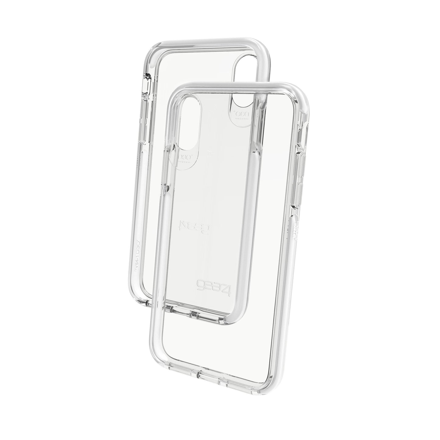 Gear4 Piccadilly Clear Case with Advanced Impact Protection [ Protected by D3O ], Slim, Tough Design for iPhone X/XS – White