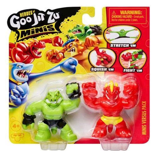Moose Toys Goo JIT Zu Mini Pack Versus Blazagon vs Rockjaw