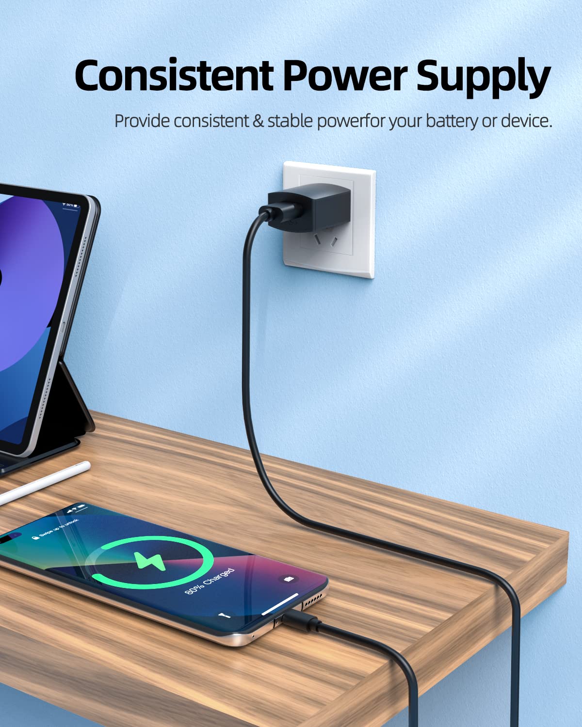 Micro USB Charger Fit for Lenovo Smart Tab M7 M8 M10 FHD Rel E7 E10 Tablet Power Supply Adapter