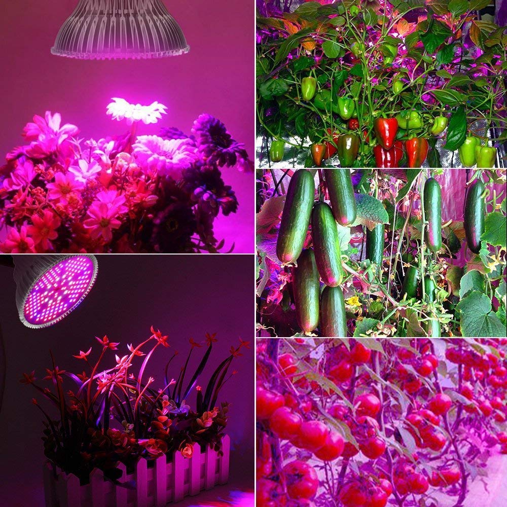 100W Led Grow Light Bulb Full Spectrum,Plant Light Bulb with 150 LEDs for Indoor Plants,E26/E27 Socket,Grow Lamp for Hydroponic Indoor Garden