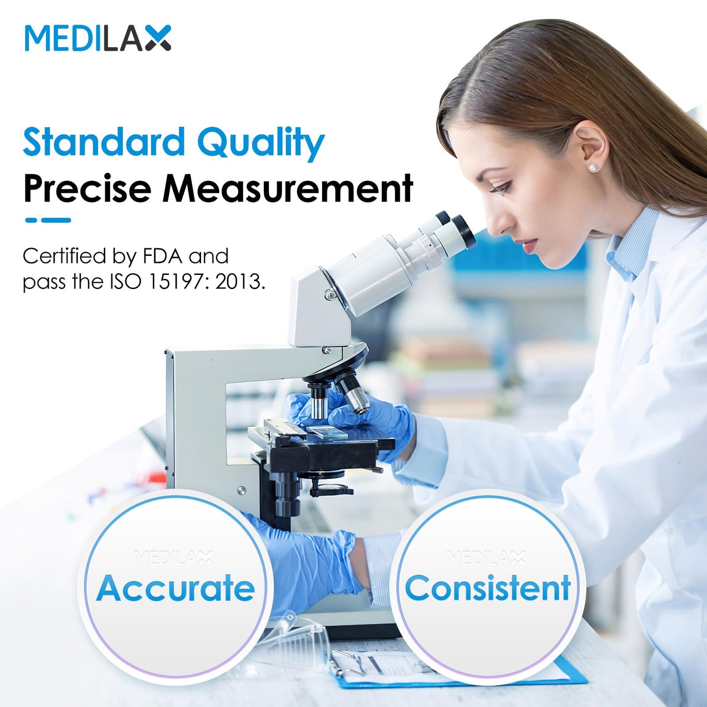 Medilax Ketone Monitor and Glucose Meter Kit - Dual Blood Sugar and Ketone Test Meter Kit with 10 Ketone Test Strips, 10 Glucose Test Strips, Lancets & Lancing Device, Strip Calibration Needed
