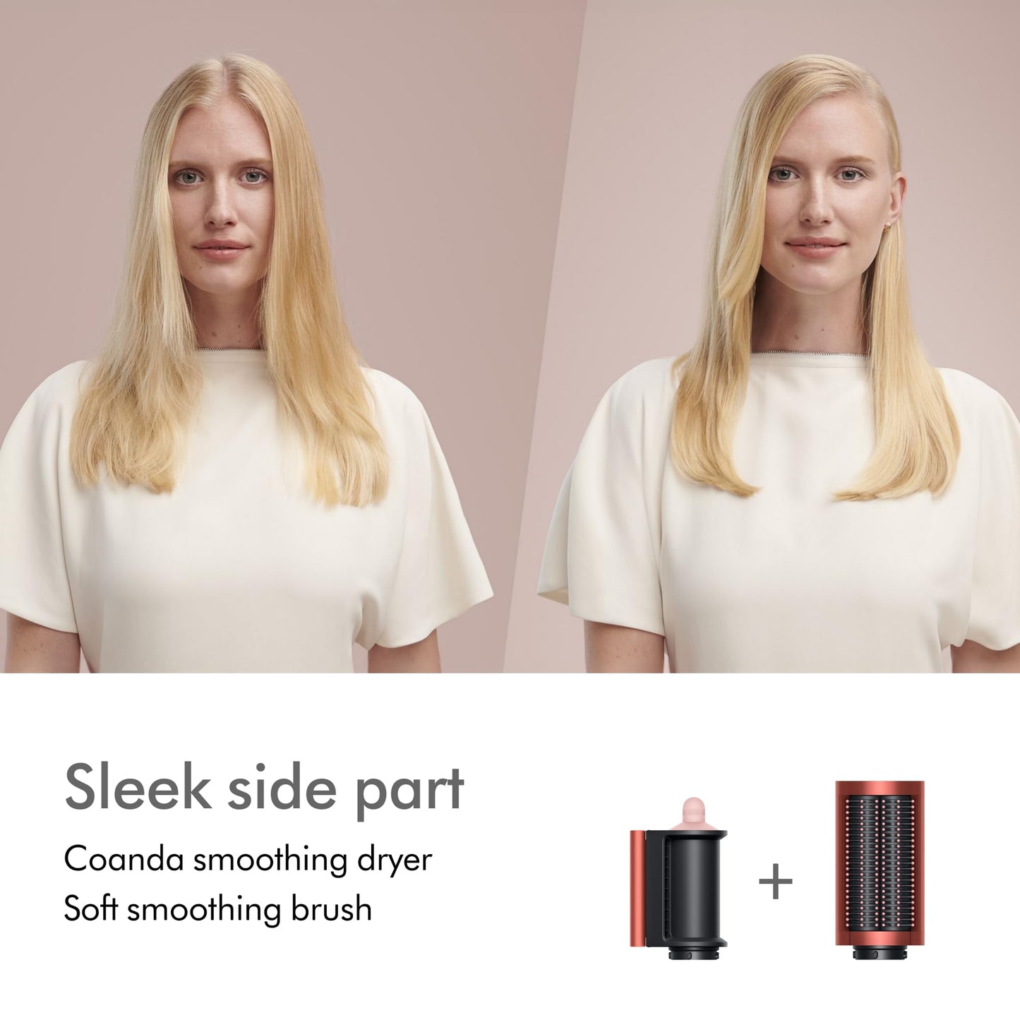 Dyson Special edition Airwrap™ Complete long multi-styler in Strawberry bronze and blush pink with Detangling comb