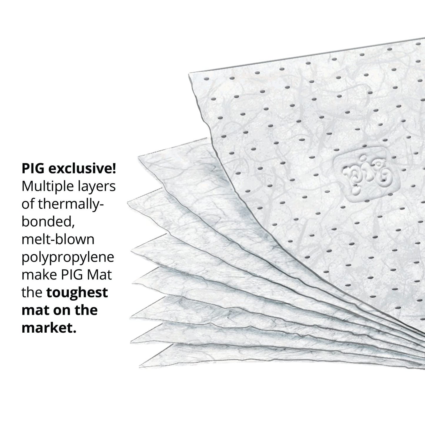 New Pig Oil-Only Absorbent Mat Roll | Heavyweight | Absorbs 32.4 gal per roll | 150' L x 24" W | MAT424