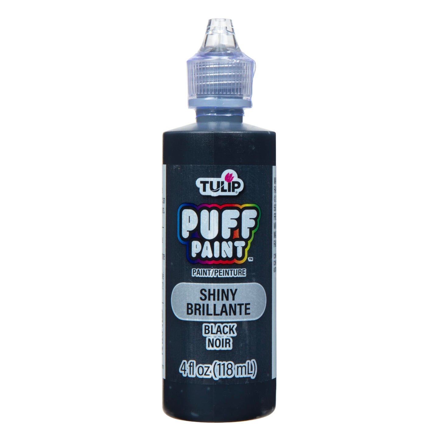 TULIP Dimensional Fabric Paint 41401 Dfpt 4Oz Slick Black, 4 Fl Oz (Pack of 1), Packaging may vary