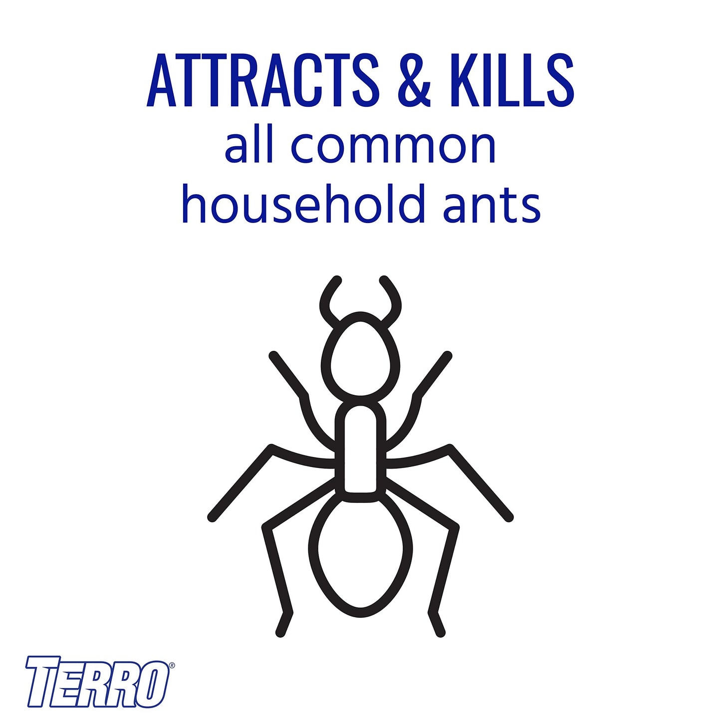 Terro T334B Indoor Multi-Surface Liquid Ant Bait and Ant Killer - 4 Discreet Ant Bait Stations - Kills Common Household Ants (Pack of 2)