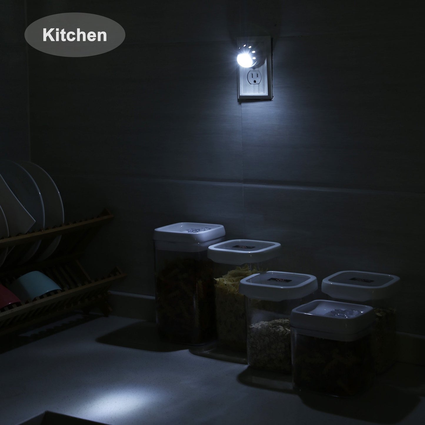 DEWENWILS Plug in Night Lights into Wall, Dusk to Dawn Sensor, 360° Rotating, Directional LED Nightlights for Kids, Nursy, Hallway, Bathroom, Bedroom, 5000K Daylight, UL Listed, 4 Pack
