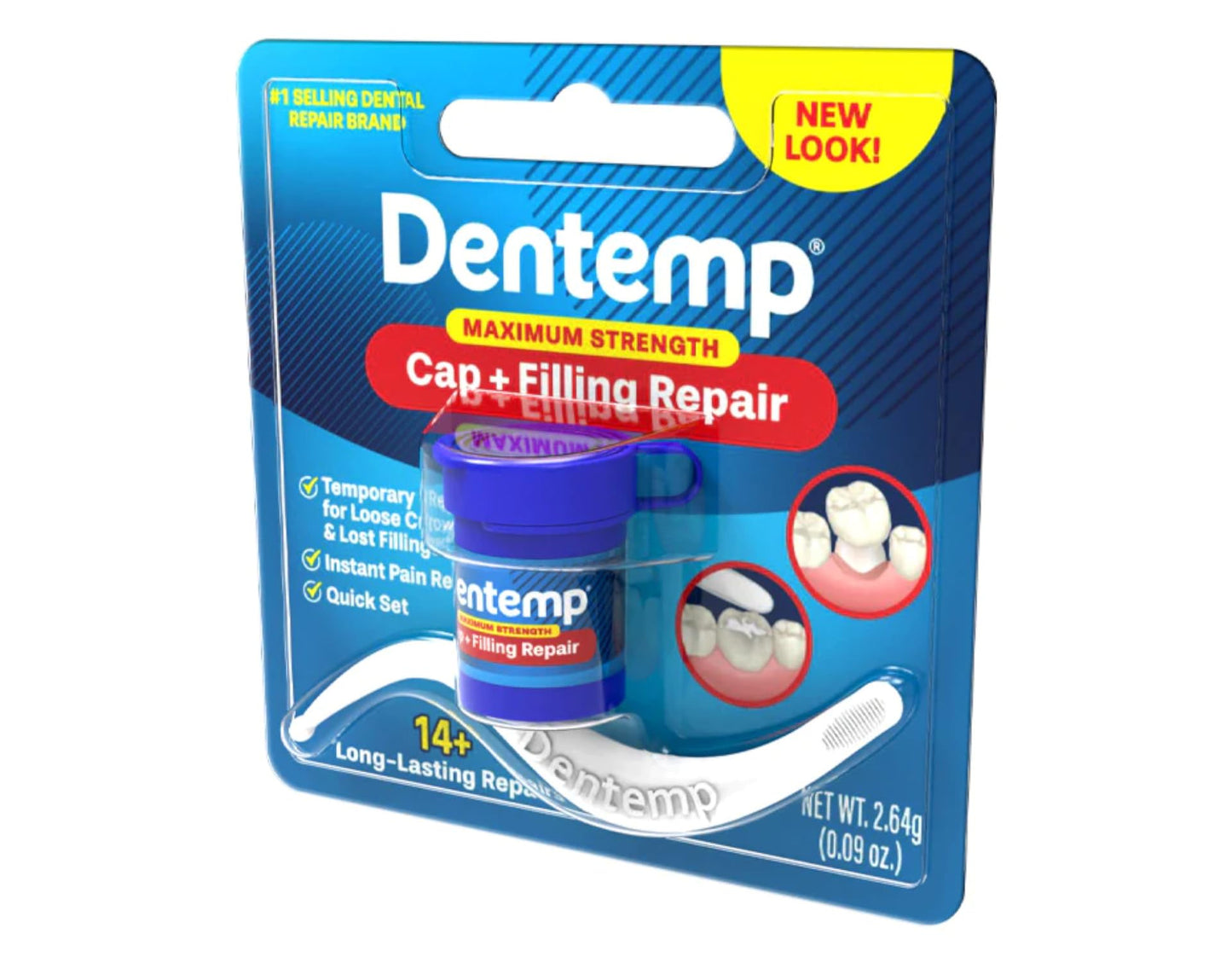 Dentemp Maximum Strength Lost Fillings and Loose Caps Repair, Pack of 6