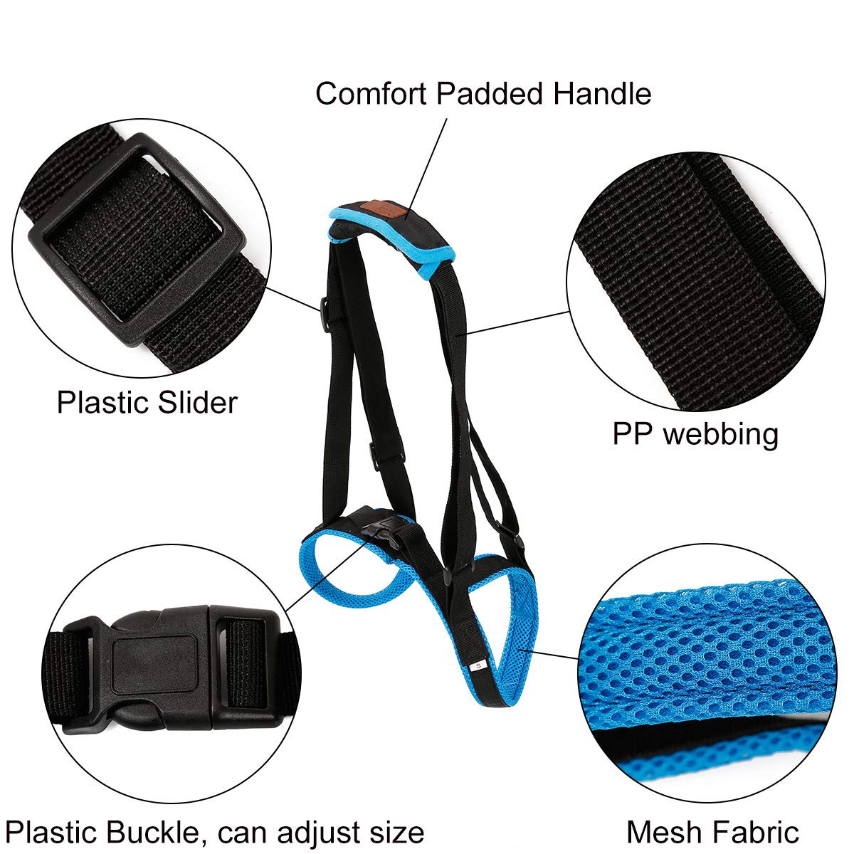 Tineer Dog Lift Harness for Back Legs Pet Support Harness Rear Sling Help Weak Legs Stand Up Support Balance Harness for Arthritis Rehabilitation Dogs (XL)