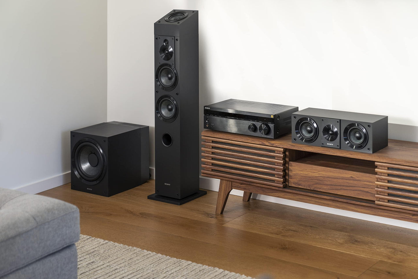 Sony SSCS3 3-Way Floor-Standing Speaker (Single) - Black