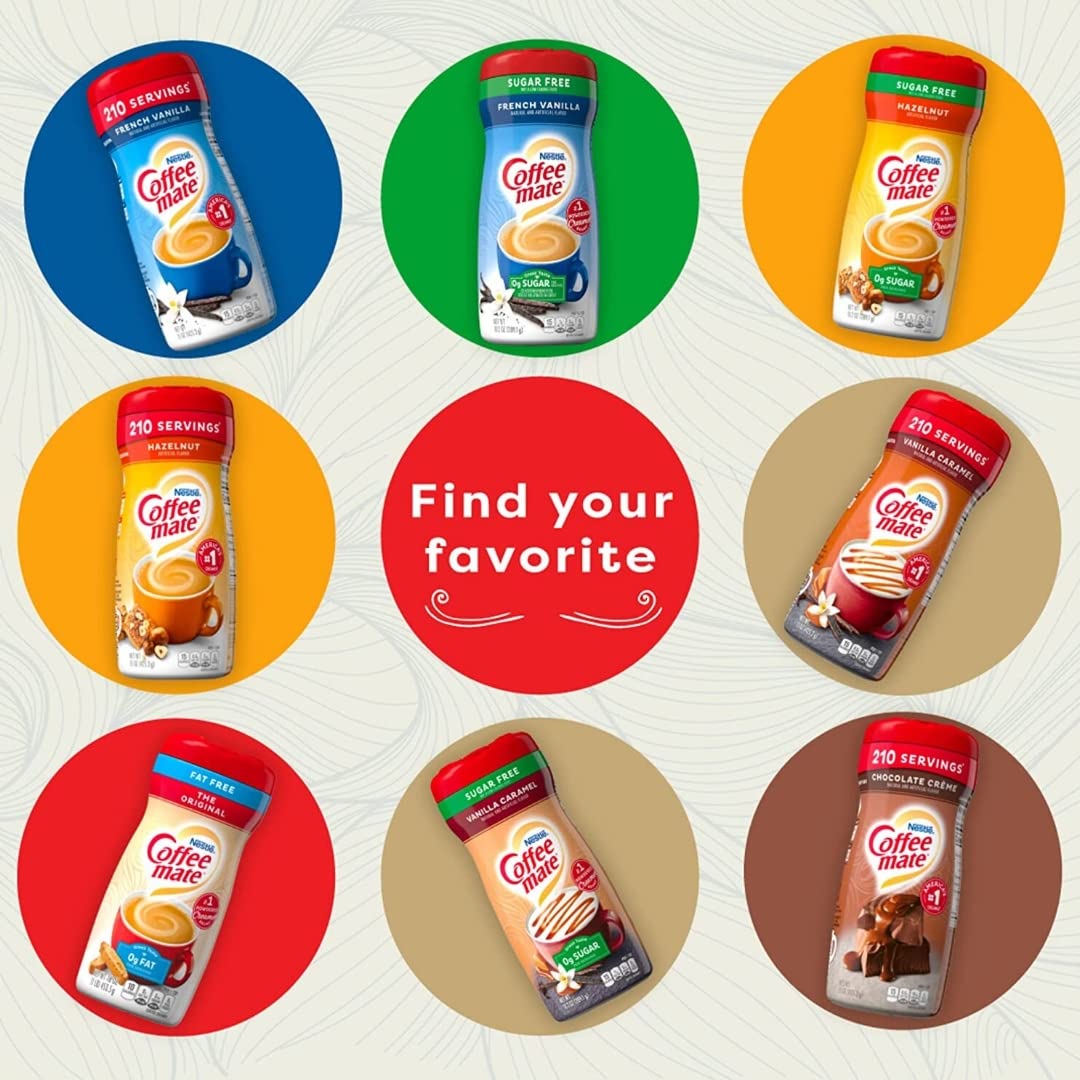 Nestle Coffee Mate Coffee Creamer Creamy Chocolate, Pack of 6 (15 Ounce)