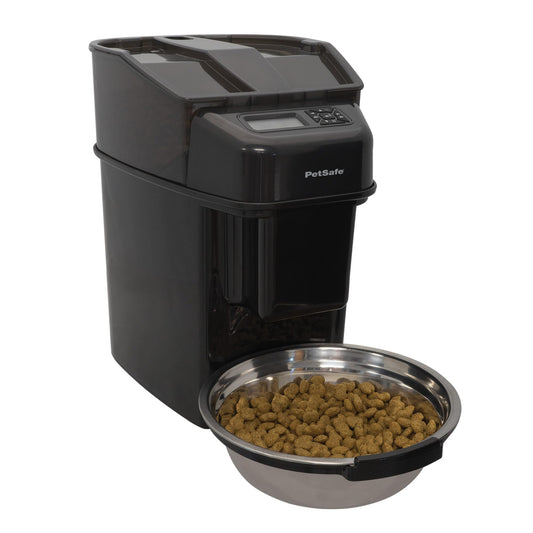 Healthy Pet Simply Feed - PetSafe Automatic Feeder - Headquartered in Knoxville, TN - Automatic Dog Feeder from The Engineers of The Smart Feed & Dancing Dot - 1-Year Comprehensive Protection Plan