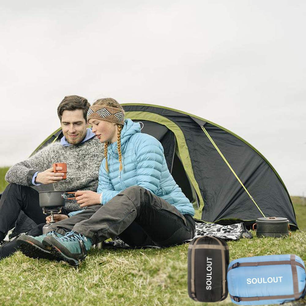 Envelope Sleeping Bag,3-4 Seasons Warm Cold Weather Lightweight, Portable, Waterproof Compression Sack for Adults & Kids - Indoor & Outdoor Activities: Traveling, Camping, Backpacking, Hiking, Purple