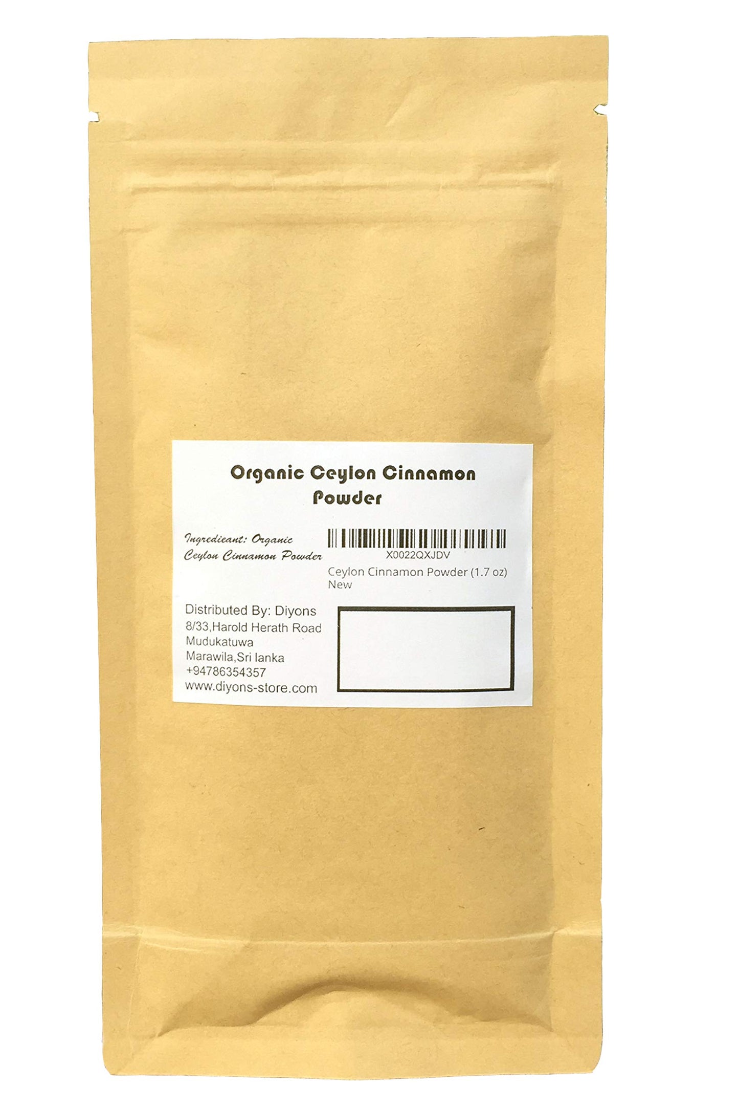 Organic Ceylon Cinnamon powder premium special grade 1.7 oz from Sri Lanka