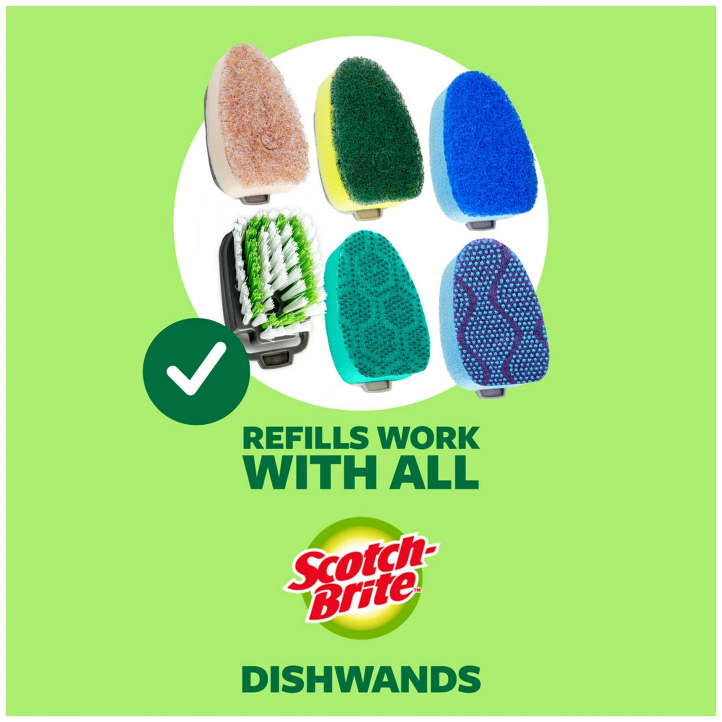 Scotch-Brite Heavy Duty Advanced Soap Control Dishwand, Control Soap With A Button, Keep Your Hands Out Of Dirty Water, Long Lasting and Reusable