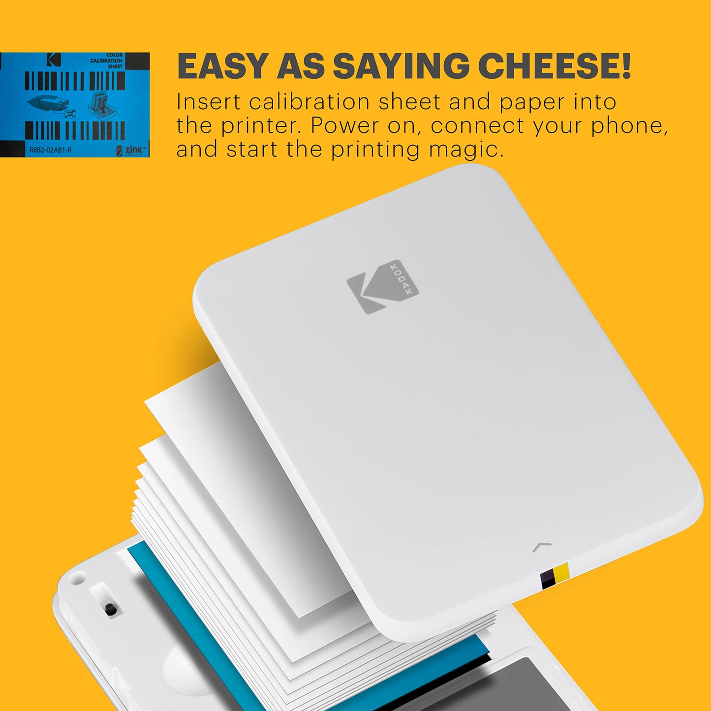 Zink KODAK 2"x3" Premium Photo Paper (20 Sheets) Compatible with KODAK Smile, KODAK Step, PRINTOMATIC
