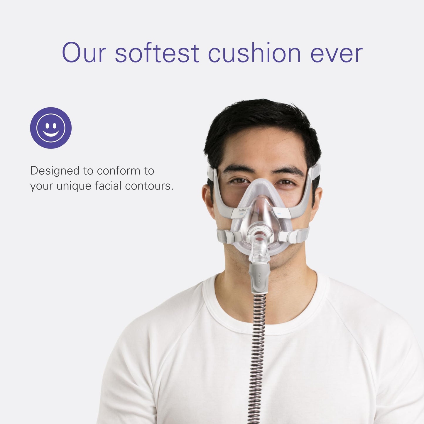 ResMed AirFit F20 Cushion - Full-Face CPAP Mask Cushions Replacement - CPAP Supplies & Accessories - Medium