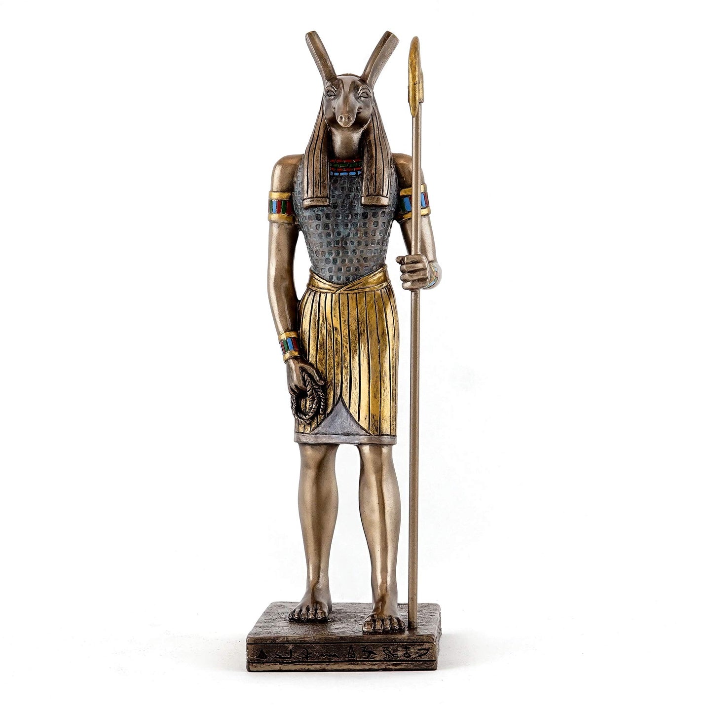Top Collection Egyptian God Seth Statue - 8.75-Inch Ancient Egyptian God Figurine in Cold Cast Bronze