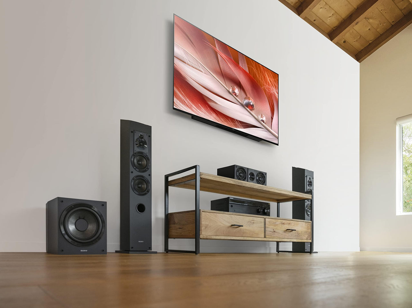 Sony SSCS3 3-Way Floor-Standing Speaker (Single) - Black