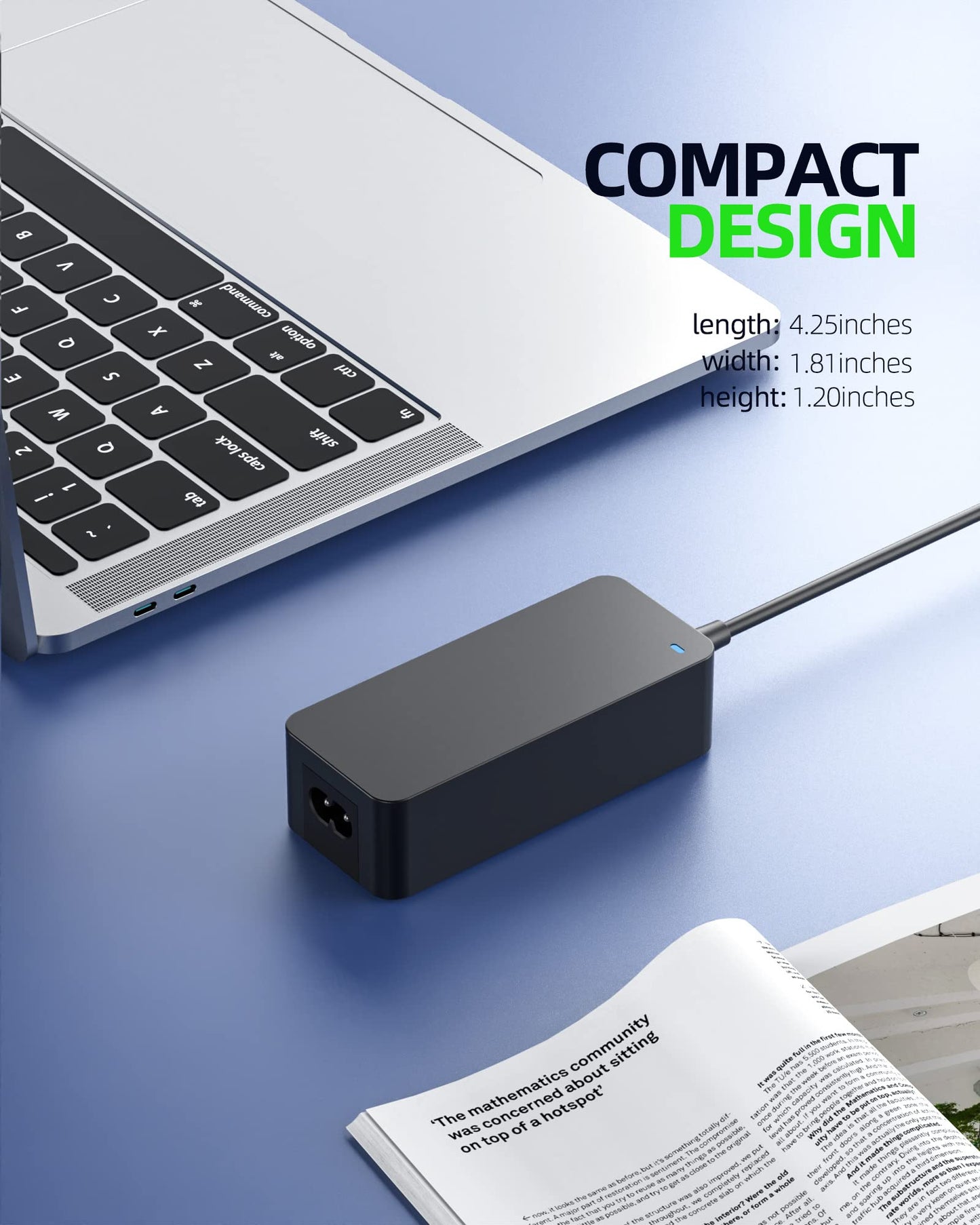 65W Adapter Charger Replacement for Lenovo ThinkCentre M70q M75q M80q M90q Gen 1 2 3 4 5, M60e M60q M70s M75n M90n-1 Tiny, Neo 50q Gen 4 Desktop