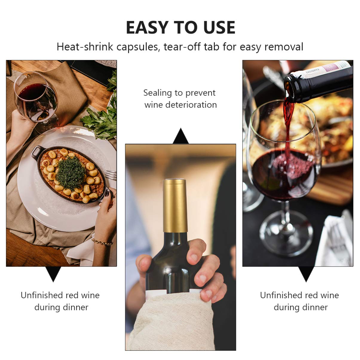 100pcs heat shrink capsules PVC Heat Shrink Capsules Wine Bottle Seal Capsules Wine Shrink Wrap Cap For Wine Cellars pvc heat shrink capsules Bottle