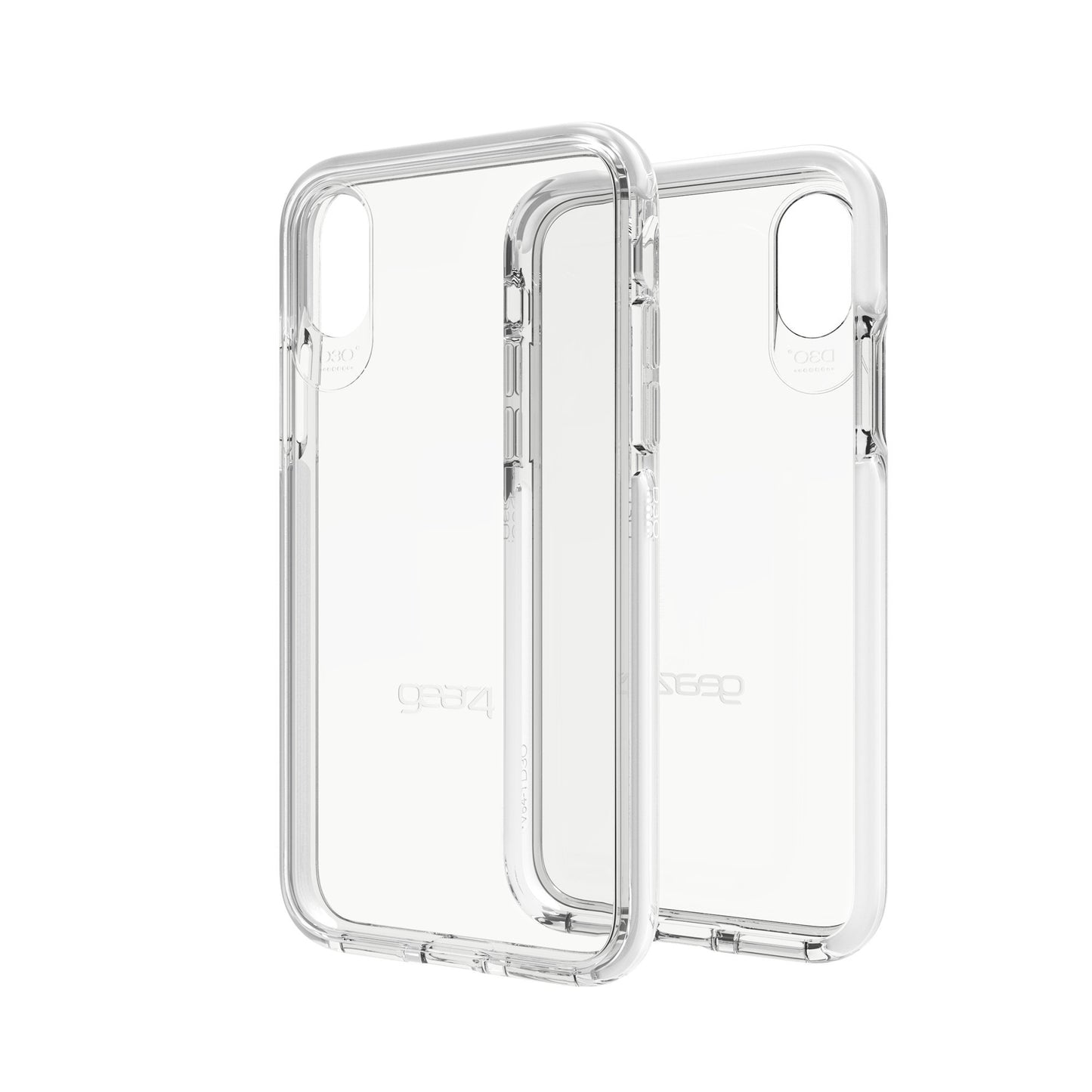 Gear4 Piccadilly Clear Case with Advanced Impact Protection [ Protected by D3O ], Slim, Tough Design for iPhone X/XS – White