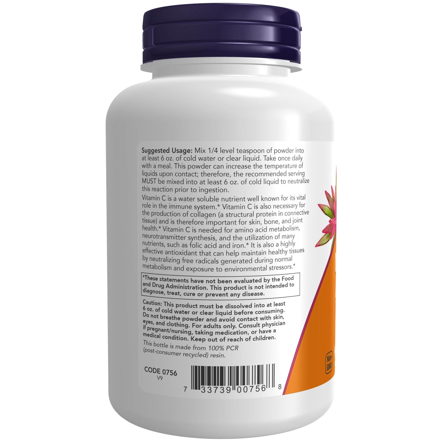 NOW Foods Supplements, Magnesium Ascorbate Powder, Buffered, Antioxidant Protection*, 8-Ounce