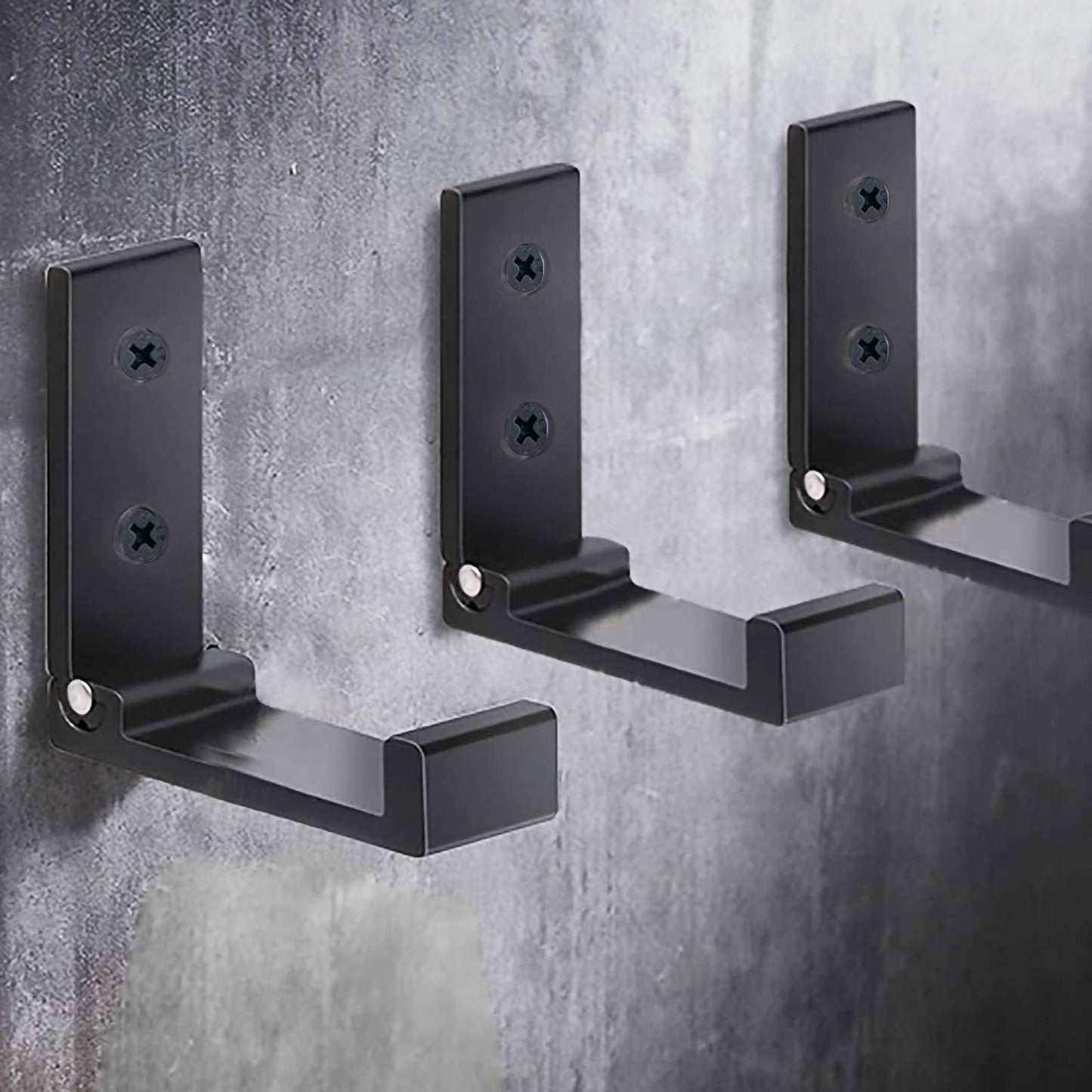 Latomex Folding Coat Hooks, Foldable Wall Hooks for Hanging Aluminum Alloy Cloth Hanger Coat Hanger Headphones Holder Headset Wall Hanger Hook- Pack of 4