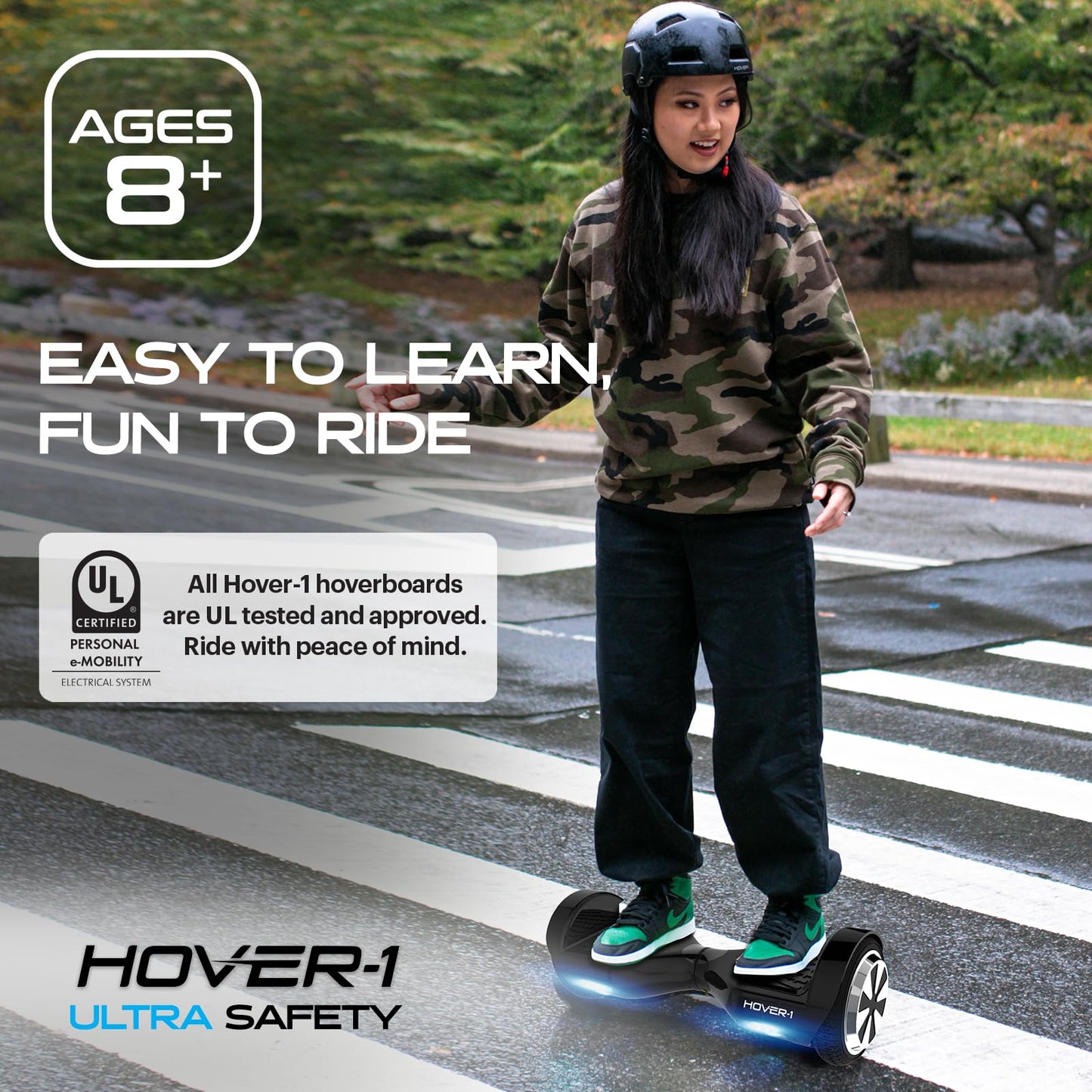 Hover-1 Ultra Electric Hoverboard - 9MPH Top Speed, 9 Mile Range, 400W Motor, Long Lasting Li-Ion Battery, Rider Modes: Beginner to Expert, 5HR Full Charge Self Balancing Scooter