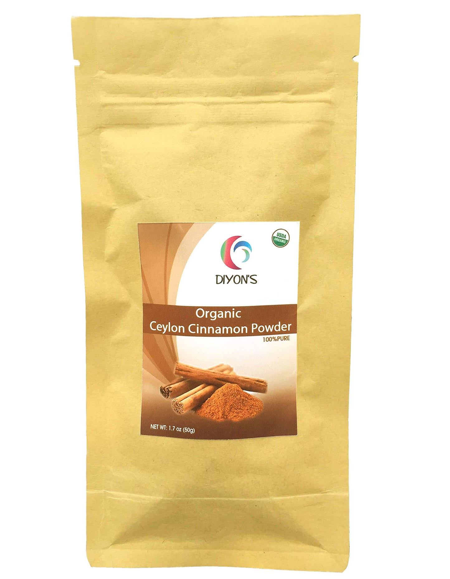 Organic Ceylon Cinnamon powder premium special grade 1.7 oz from Sri Lanka